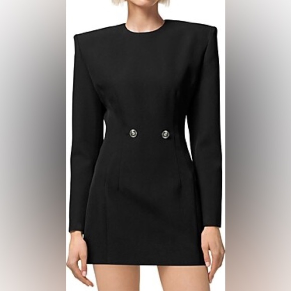 Versace NWT Hourglass grain-de-poudre wool minidress